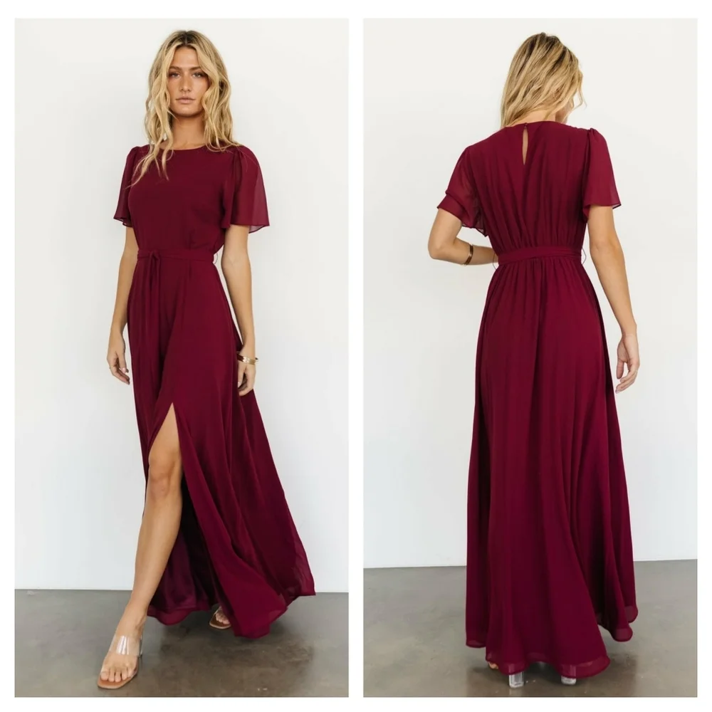 Baltic Born Naomi Short Sleeve Maxi Dress Short Sleeve New Without Tags